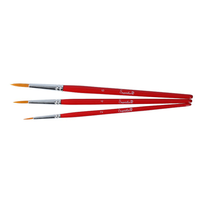 Synthetic Brush SET ROUND (#2,4,6)