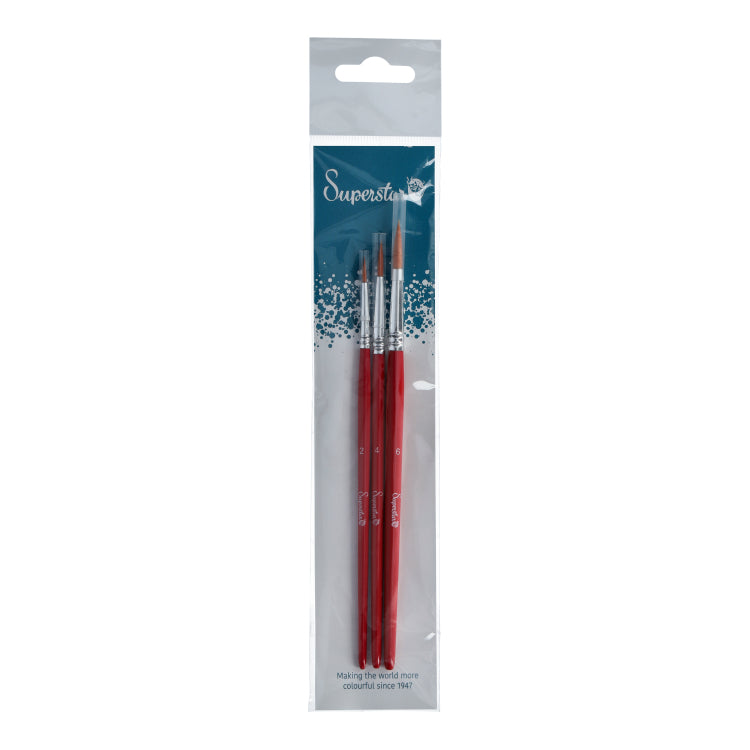 Synthetic Brush SET ROUND (#2,4,6)