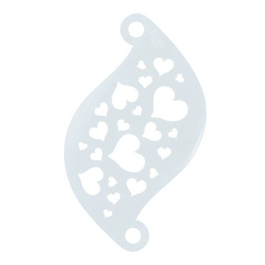 Face Paint Stencil HEARTS