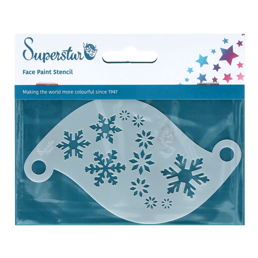 Face Paint Stencil SNOWFLAKES